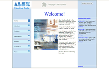 Tablet Screenshot of alexmachinetools.com